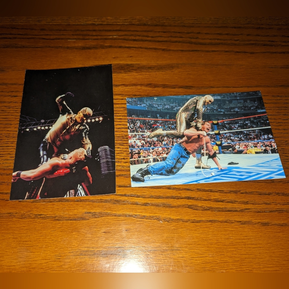 Goldust Roddy Piper WWF Wrestlemania Live! 4" x 6" PhotoCards Set